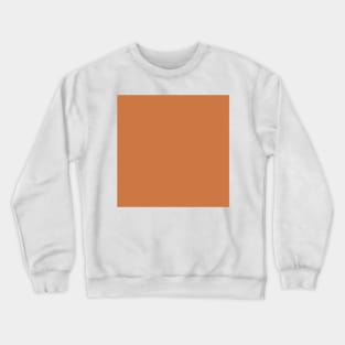 Solid Terracotta Crewneck Sweatshirt